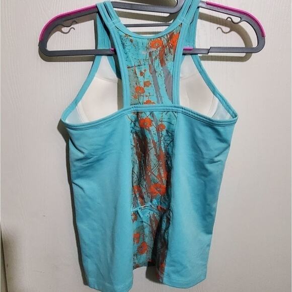 New Brooks floral bra cami camisole active‎ small - Picture 3 of 7